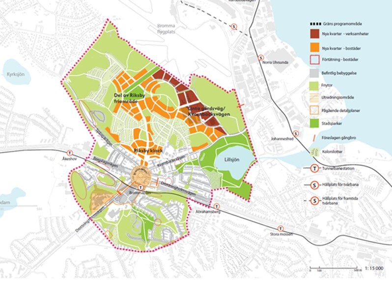 Kartbild över området. 